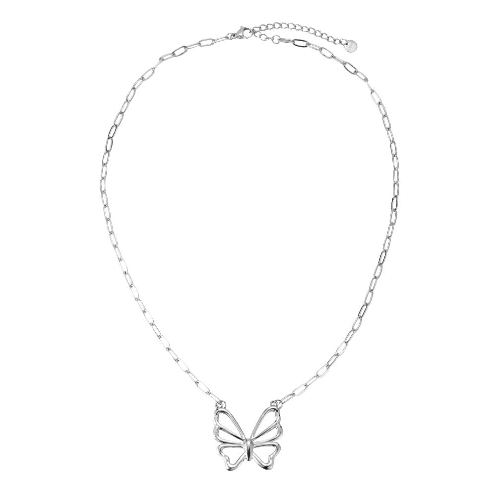 Mydefny Edelstahl Halskette Simple Butterfly Gold/Silber