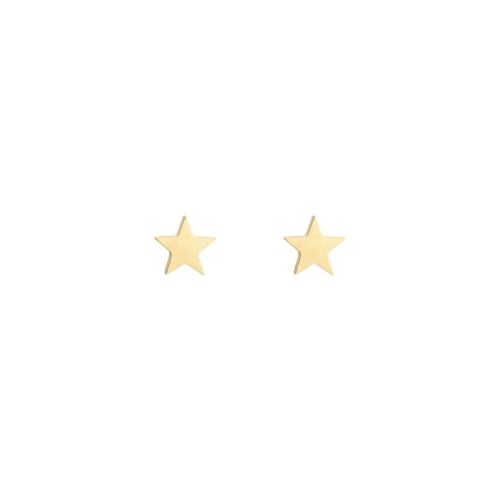 Mydefny Edelstahl Ohrringe Mini Simple Star Gold/Silber