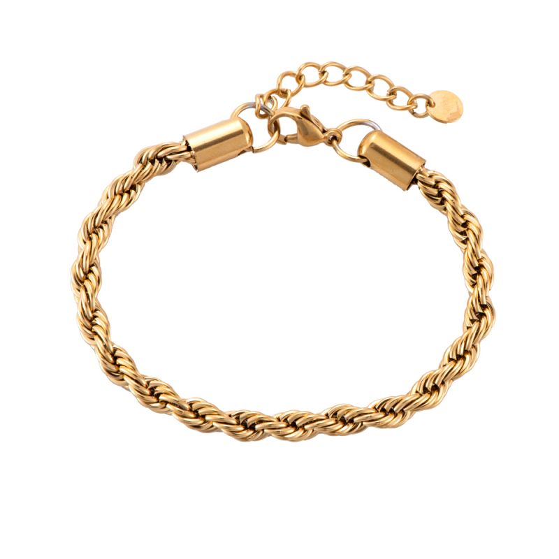 Mydefny Edelstahl Armkette Twist 4.0 Gold