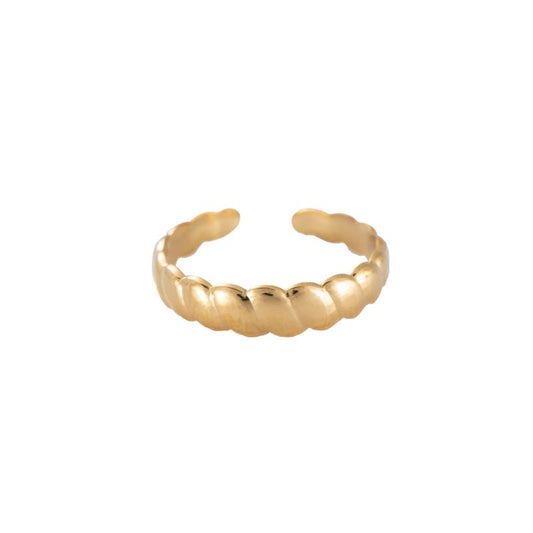 Mydefny Edelstahl Ring Doro Gold/Silber