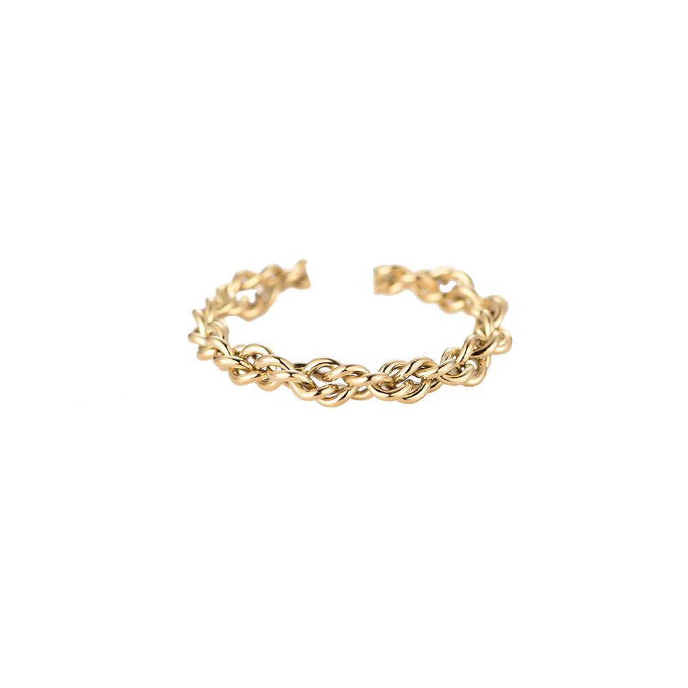 Mydefny Edelstahl Ring Linkup Chain Gold/Silber