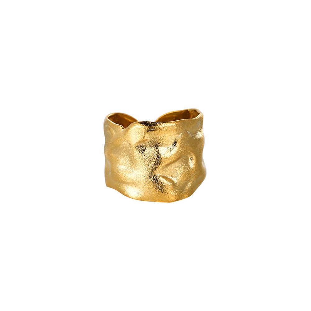 Mydefny Edelstahl Ring Middel Age Style Gold/Silber